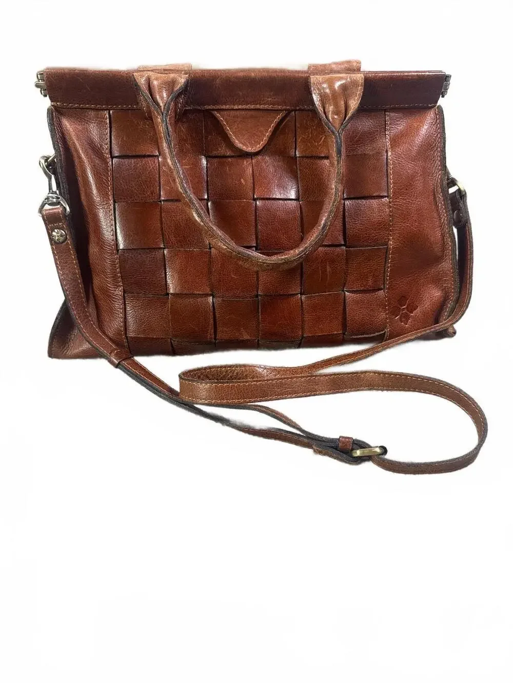 Patricia Nash Woven Leather Zaragoza Satchel